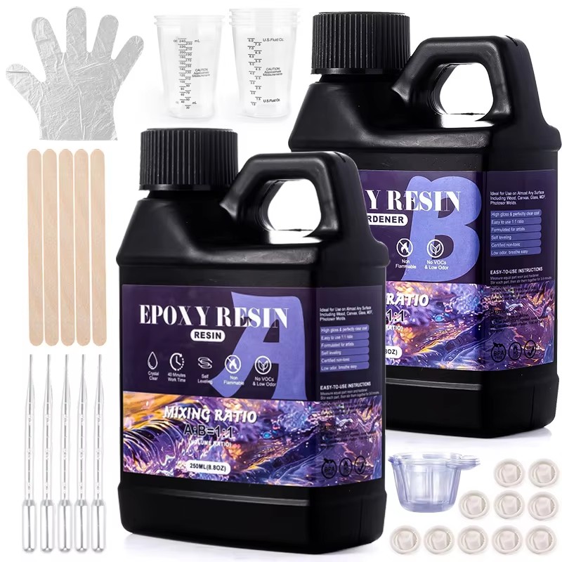 Resin Art Glue - Easy Mix 1:1 комплект эпоксидной смолы,