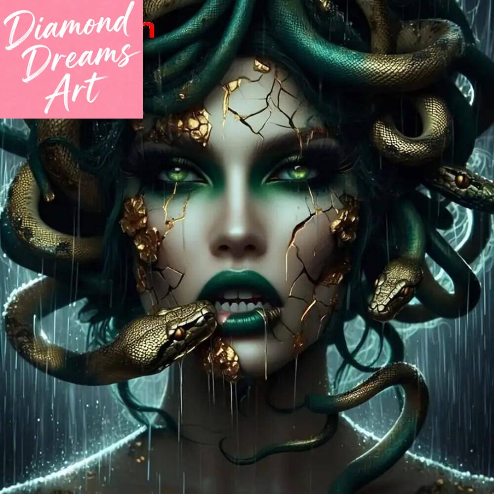 Resin Art Work - Безрамная алмазная мозаика: Портрет женщины (полный