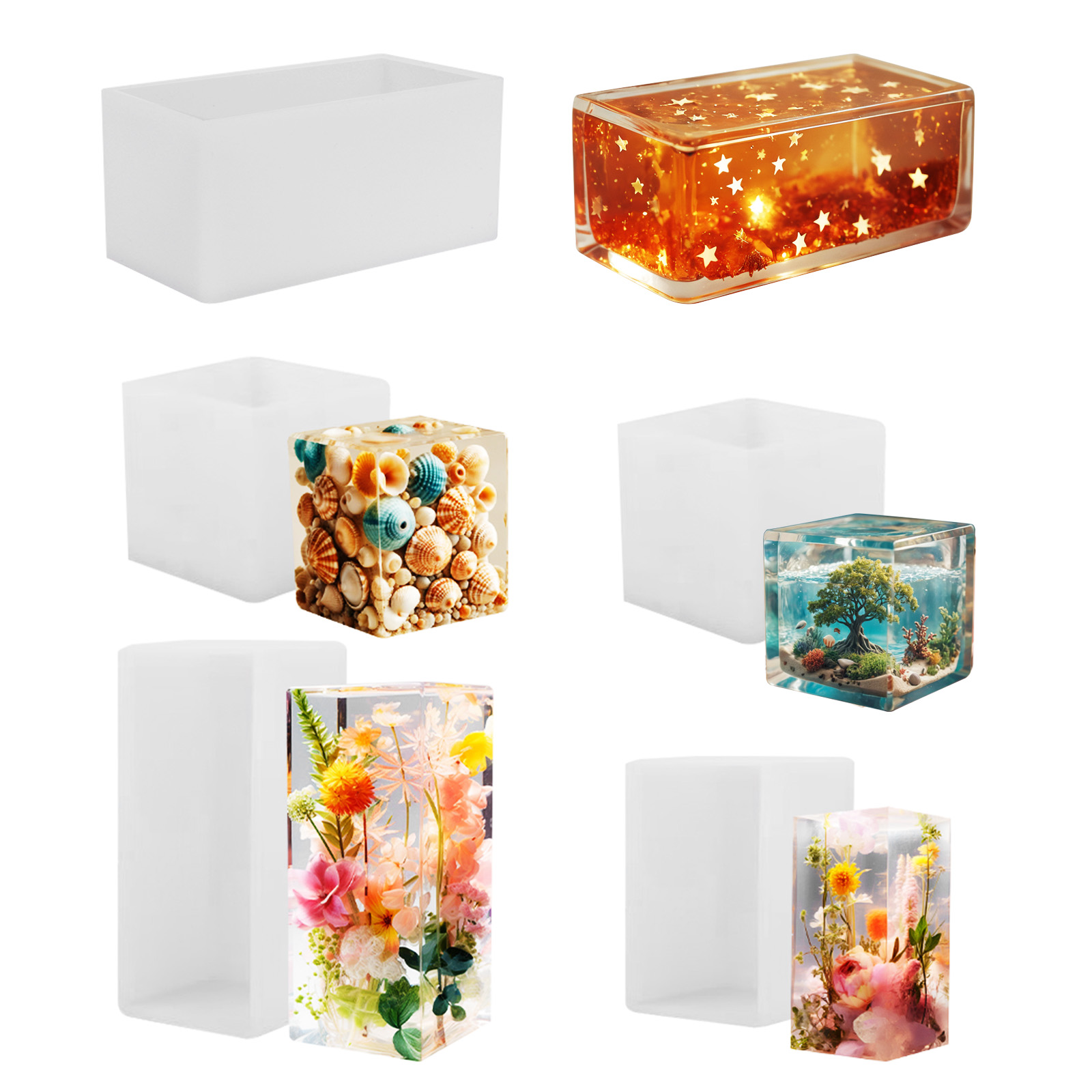 Resin Art Glue - Силиконовая форма для литья из эпоксидной