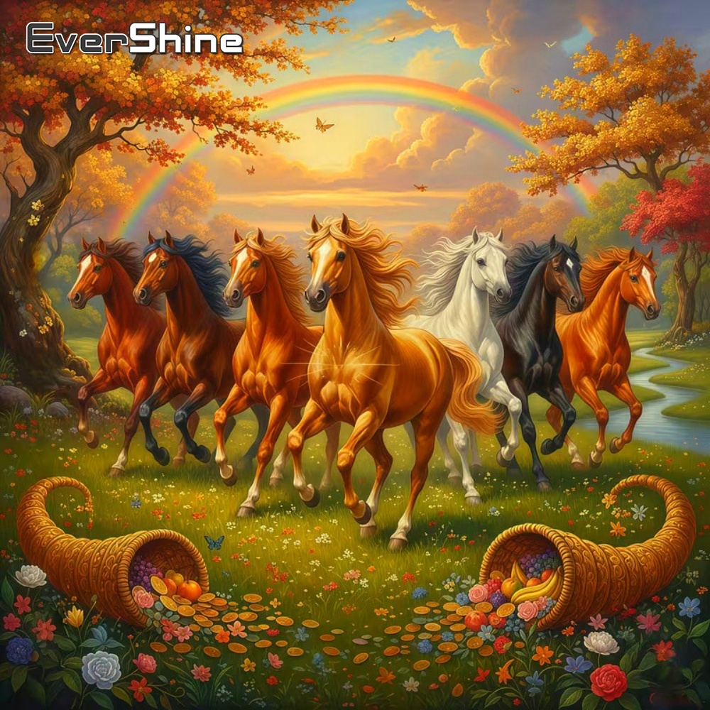 Resin Art Tree - Алмазная вышивка Evershine: Картина «Лошадь» с