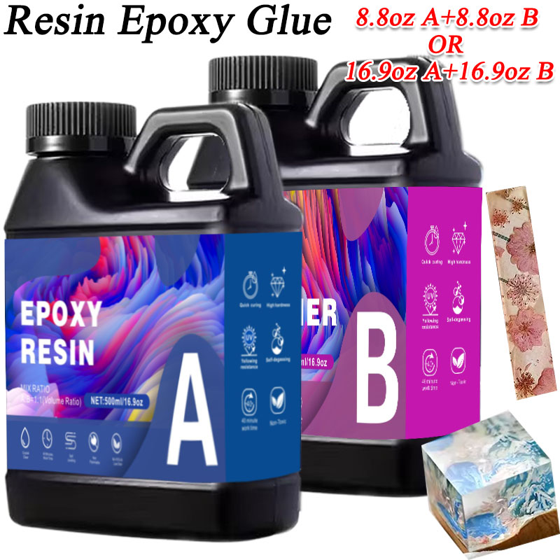 17,6 унции/33,8 унции AB смола – обзор и цена Resin Art Glue